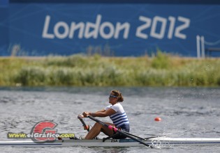 El Salvador's Camila Vargas Palomo rows in the women's single sculls repechage at Eton Dorney during the London 2012 Olympic Games El Salvador's Camila Vargas Palomo rows in the women's single sculls repechage at Eton Dorney during the London 2012 Olympic Games